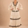 Vestido Maxi Boho Étnico Crudo - Imagen 4