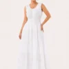 Vestido Maxi Boho Blanco Bordado – Antonella - Imagen 5