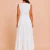 Vestido Largo Boho Blanco Bordado – Emilia - Imagen 4