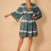 Vestido Corto Boho Esmeralda - Imagen 2